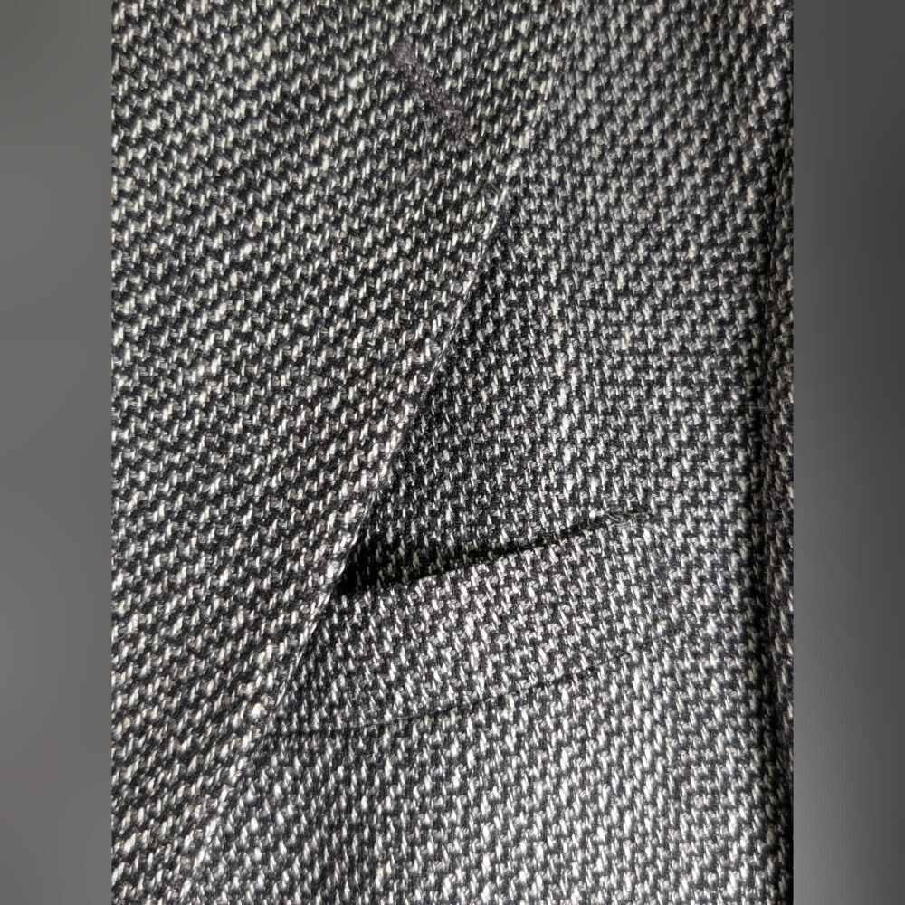 Vintage 80s Hunt Valley Wool Sport Coat 42R Gray Tweed Professor Academic - Picture 12 of 15
